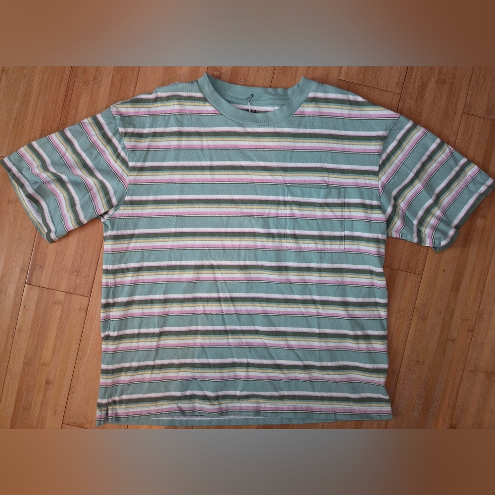 Striped Green and Pink T-Shirt